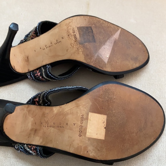 Laundry two strapped sequin-embellished heel sandals by Shelli Segal, size 7.5 - Picture 11 of 11